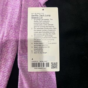 Lululemon brand new swiftly tech long sleeve